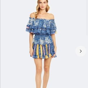 Misa Los Angeles Luella Off The Shoulder Chiffon Mini Dress
